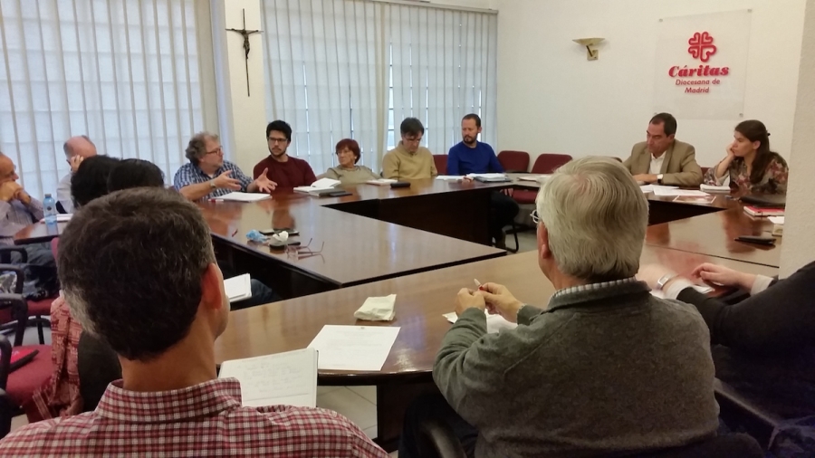 Los representantes de los Equipos de Comunicaci&oacute;n para la Sensibilizaci&oacute;n de C&aacute;ritas Madrid celebran su primer encuentro