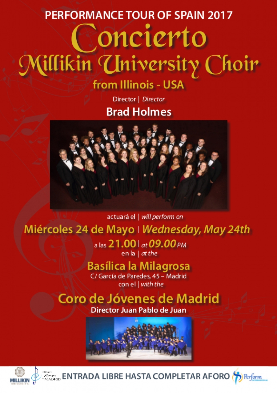 Millikin University Choir ofrece un concierto en la bas&iacute;lica de la Milagrosa