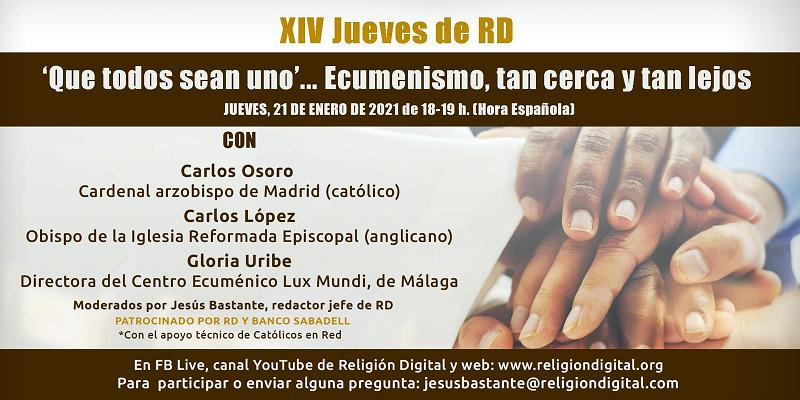 El cardenal Osoro y el obispo anglicano Carlos L&oacute;pez participan en un encuentro virtual sobre ecumenismo