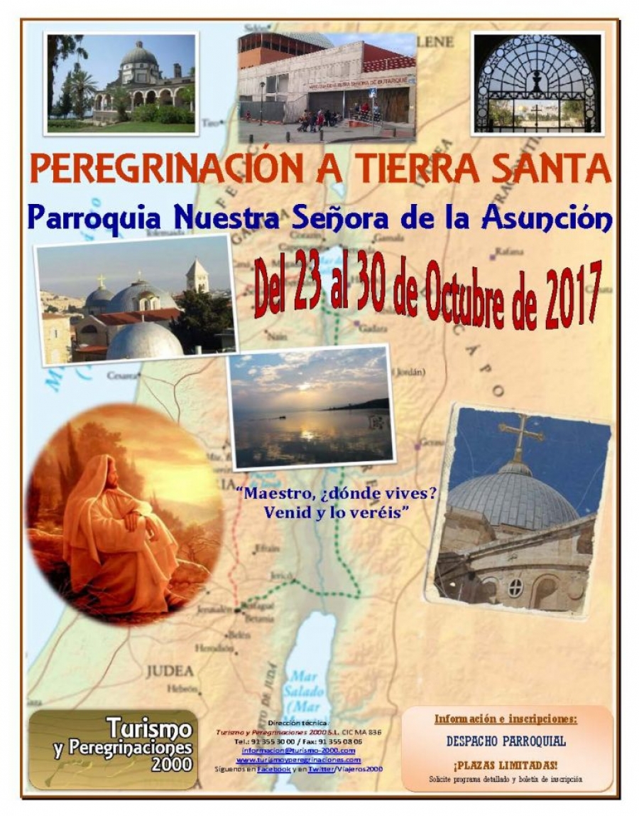 Nuestra Se&ntilde;ora de la Asunci&oacute;n, de Galapagar, peregrina a Tierra Santa