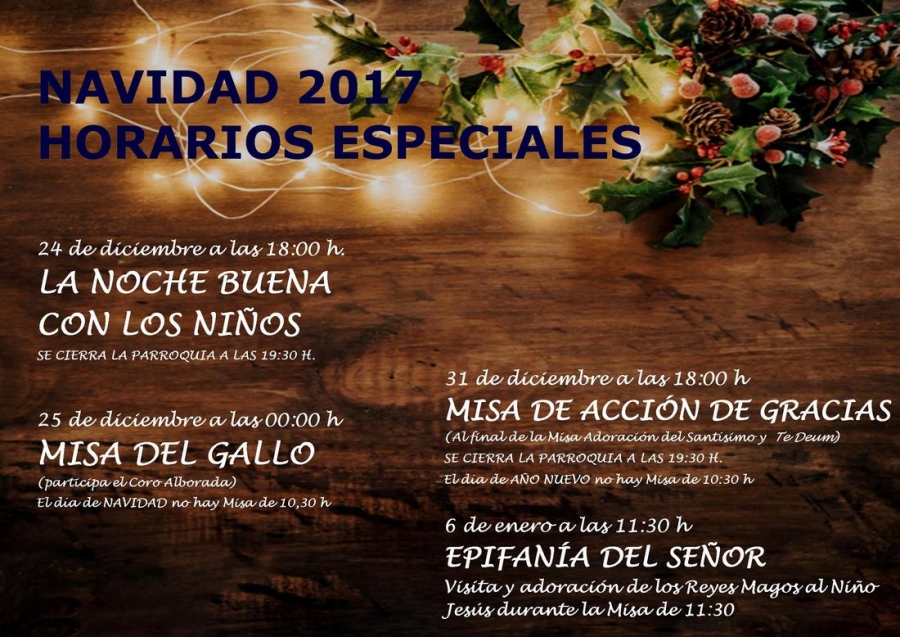 San Josemar&iacute;a Escriv&aacute; de Balaguer programa celebraciones especiales de Navidad