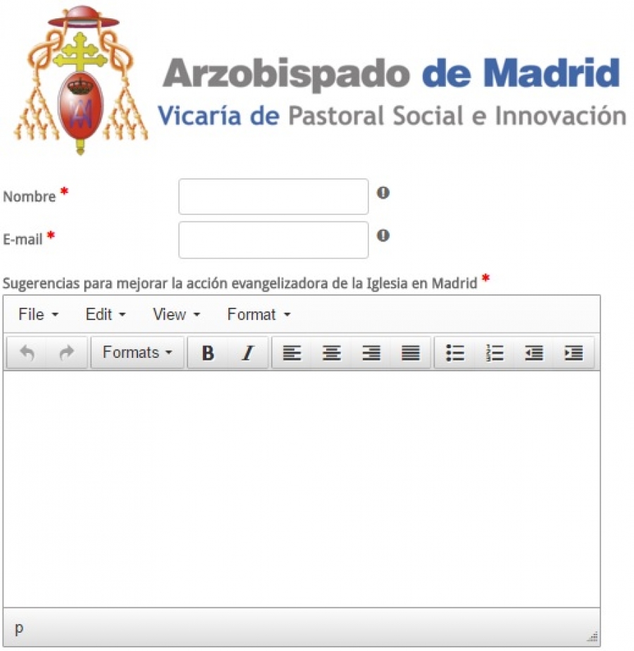 La Vicar&iacute;a de Pastoral Social e Innovaci&oacute;n pone en marcha un buz&oacute;n de sugerencias online