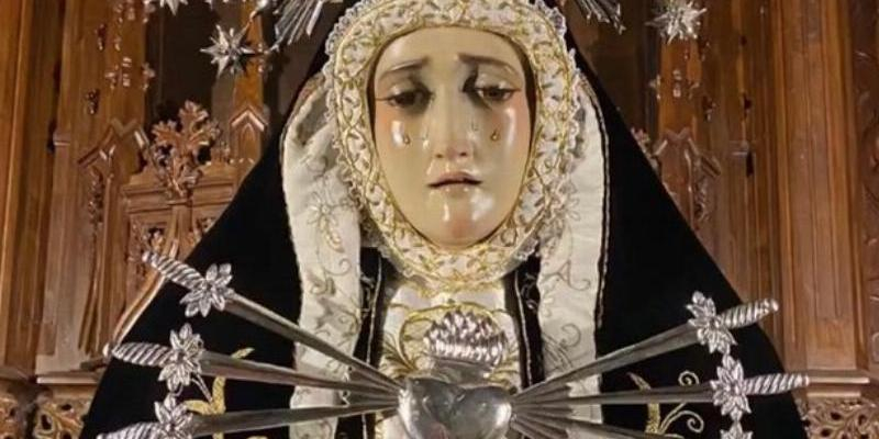 Santa Cruz de Atocha acoge esta semana un triduo en honor a María Santísima de los Siete Dolores
