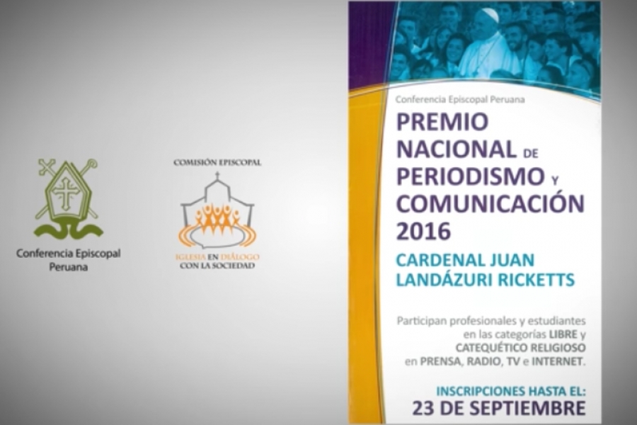 Per&uacute;: Lanzan v&iacute;deo promocional del premio de periodismo 'Cardenal Juan Land&aacute;zuri Ricketts'
