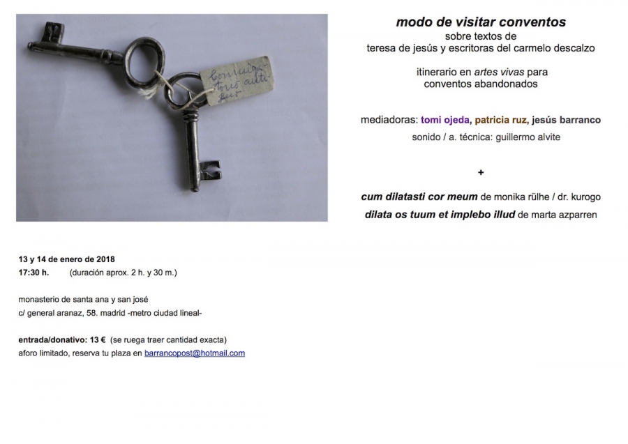 El monasterio de Santa Ana y San Jos&eacute; muestra este fin de semana el modo de visitar conventos
