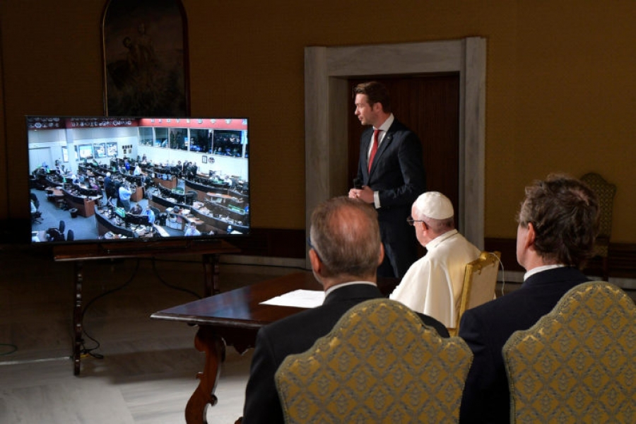 Estación Espacial: El Papa conversa con la tripulación de la Misión 53