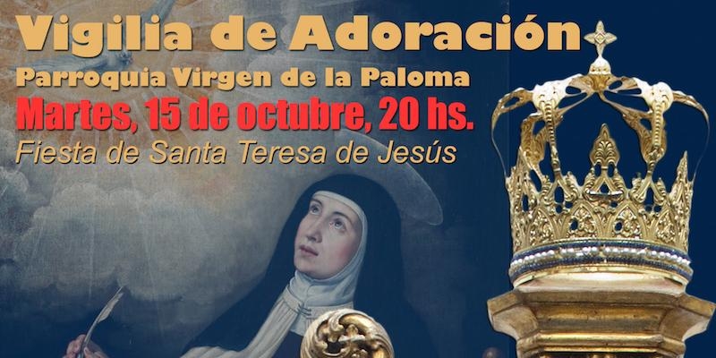 Virgen de la Paloma y San Pedro el Real honra a santa Teresa de Jesús con una vigilia de oración