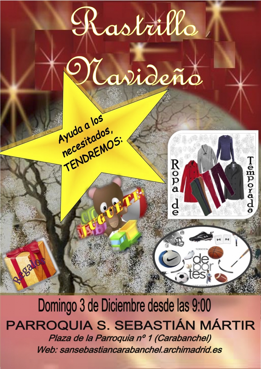 San Sebasti&aacute;n M&aacute;rtir organiza un Rastrillo navide&ntilde;o